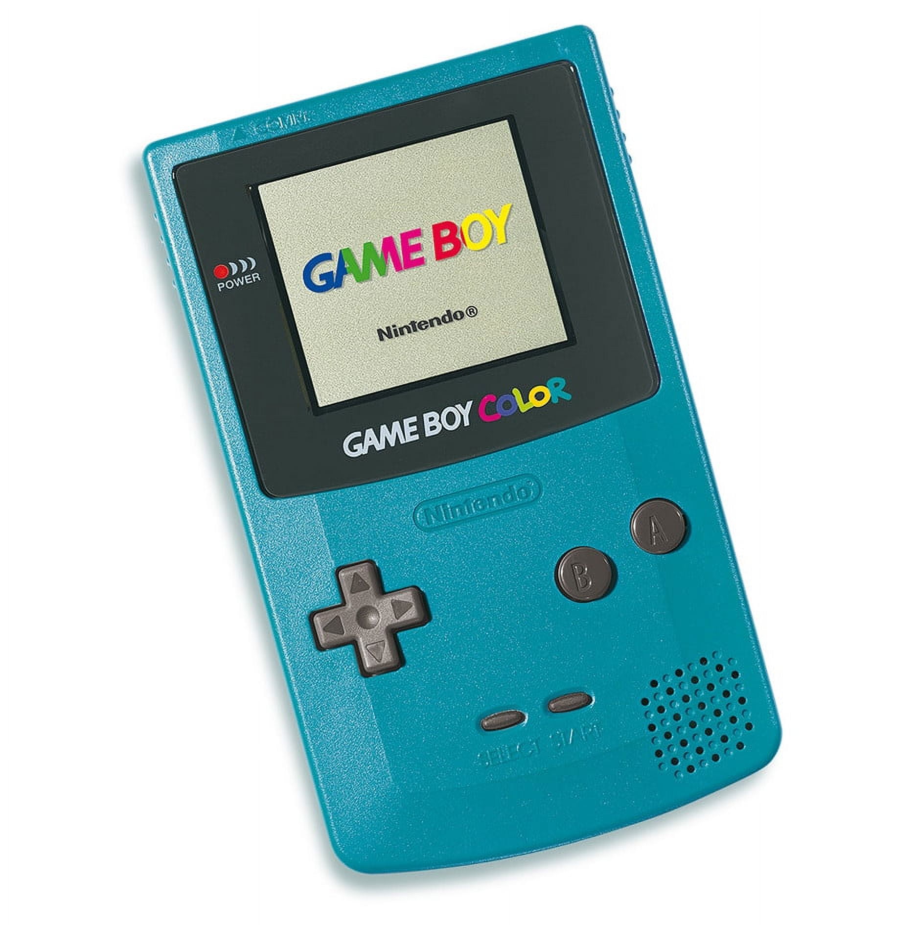 Restored Nintendo Game Boy Color Handheld Game Console Teal with Battery  Cover GBC (Refurbished) 