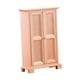 thumbnail image 2 of Armario de madera de simulación, armario de doble puerta para casa de muñecas 1/12 Estilo A, 2 of 7