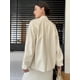 thumbnail image 5 of Chaqueta de piel auténtica con bordado de jacquard para mujer, abrigo de piel de oveja con cuello en V y diseño de botones vintage de tendencia 2024, 5 of 5