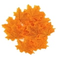 thumbnail image 4 of Joernso 50/100Pcs Fadeless Fake Autumn Maple Leaf Home Bedroom Wall Wedding Party Decor, 4 of 8
