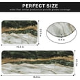thumbnail image 2 of Kitchen Rugs and Mats Non Skid Washable Set of 2, Marble Gold Stone Green Luxury Kitchen Mats for Floor, Vintage Art Painting Modern Mosaic Abstract Under Sink Mats for Kitchen Waterproof, 2 of 6