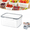 S-Grey, variant on 3-Pack Produce Saver Containers for Fridge, 4-in-1 Fruit Storage with Colander and Lid, BPA-Free Wash and Drain Box for Berries, 3 Sizes