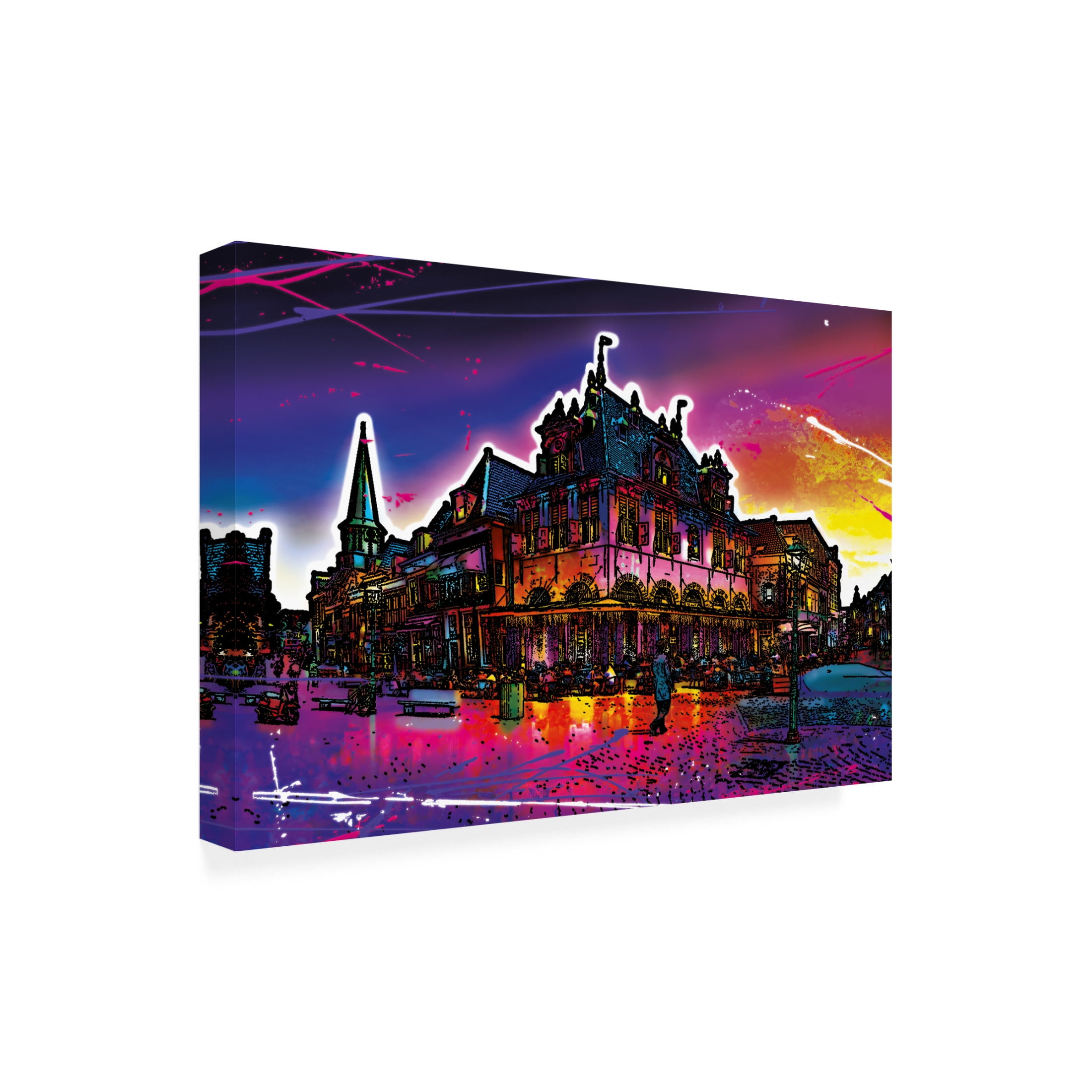 Canvas Wall Art - Ray Heere 'Colorful Cityview Of Dutch City Of Hoorn' Wall Art for Living Room, Bedroom, or Office Décor by Trademark Fine Art - 24 x 16 Inches