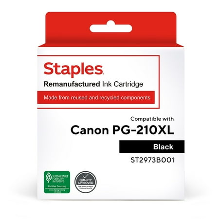 UPC: 0718103160407 | TRU RED Canon PG-210 XL (2973B001) Black Remanufactured High Yield Ink Cartridge TR2973B001/SIC-