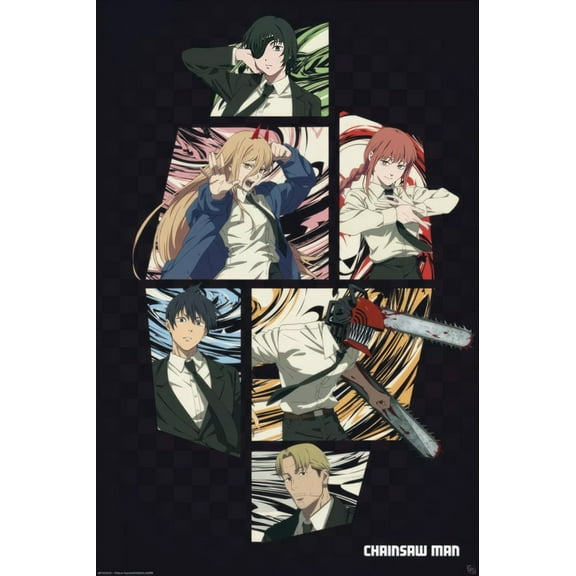 Chainsaw Man - Anime TV Show Poster (Division 4 - Character Montage) (Size: 24" x 36")