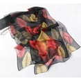 thumbnail image 3 of Châle de Danse - Feuilles Colorées Noir, 3 of 5