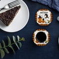 thumbnail image 6 of FMSHPON Happy Halloween Gnome Pumpkin Black Buffalo Plaid Set of 4 Round Coaster for Drinks, Absorbent Ceramic Stone Coasters Cup Mat with Cork Base for Home Kitchen Room Coffee Table Bar Decor, 6 of 6