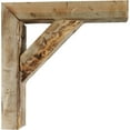 thumbnail image 2 of Ekena Millwork 3 1/2"W x 8"D x 10"H Vintage Farmhouse Bracket, Barnwood Decor Collection, Natural Barnwood (4-Pack), 2 of 5