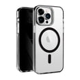 thumbnail image 3 of For iPhone 14 PRO MAX 6.7" PURE Transparent [Magnetic Circle] High Quality Ultra Thick Hybrid - Black, 3 of 4
