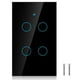 thumbnail image 2 of Interruptor Táctil WiFi Inteligente Interruptor de Pantalla Táctil WiFi Aplicación de Teléfono Móvil de un Círculo Control Remoto Inalámbrico para 4 Vías CA 95-250V, 2 of 8