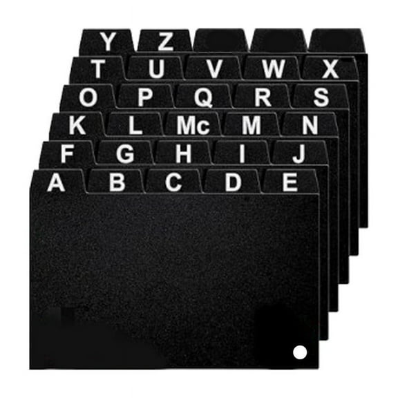30 * Index Card Dividers-Black