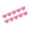 Pink, variant on 10 Pieces Heart Shaped Reflective Decals Weatherproof Car Body Stickers Removable Adhesive For Automotive Surfaces Prote