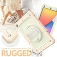 thumbnail image 7 of iPad mini 5 Case / iPad mini 4 Kids Case with Built-in Screen Protector, 3-Layer Full Protection Heavy Rugged Shockproof Case 360 Rotating Stand Cover with Adjustable Shoulder Strap,Rosegold, 7 of 7