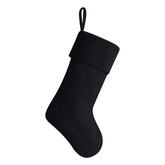 MOQIN 20 Inches Christmas Stocking for Fireplace - Soft Velvet Hanging Stocking with Cuff for Family, New Year Holiday Decorations Xmas Sock Gift Bag