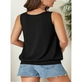 thumbnail image 2 of Womens V Neck Casual Tank Tops Fit Sleeveless Summer Tops Shirts Blouses, 2 of 6