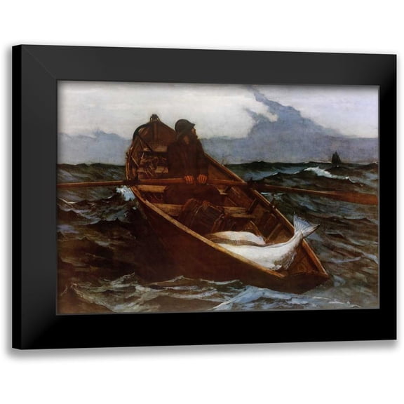 Homer, Winslow 14x11 Black Modern Framed Museum Art Print Titled - Fog Warning