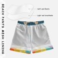 thumbnail image 3 of FORMRS Boys Swim Trunks Quick Dry Mesh Liner Boardshorts Sizes XS-XL, Colorful Road at Night, 3 of 7