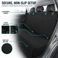 thumbnail image 5 of Pinshey® Dog Car Seat Cover for Back Seat, 54 x 58 Inch Waterproof Dog Car Hammock with Non-Slip Bottom, Seat Anchors & Headrest Straps, Convertible Dog Seat Cover and Pet Seat Protector for Cars SUV, 5 of 7