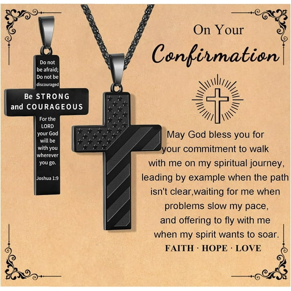 Men's Stainless Steel Nail Cross Pendant Necklace Birthday Valentiens Christmas Gifts