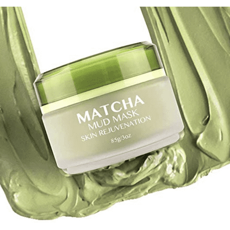 Matcha Green Tea Face Mask, Hawwwy 3 oz Mud Mask, Ancient Secret to Best Skin Care, Organic Jiangsu Facial, Anti Aging Pore Cleaner Removes Blackheads Moisturizing Clay Detox Lotion Cleanse All