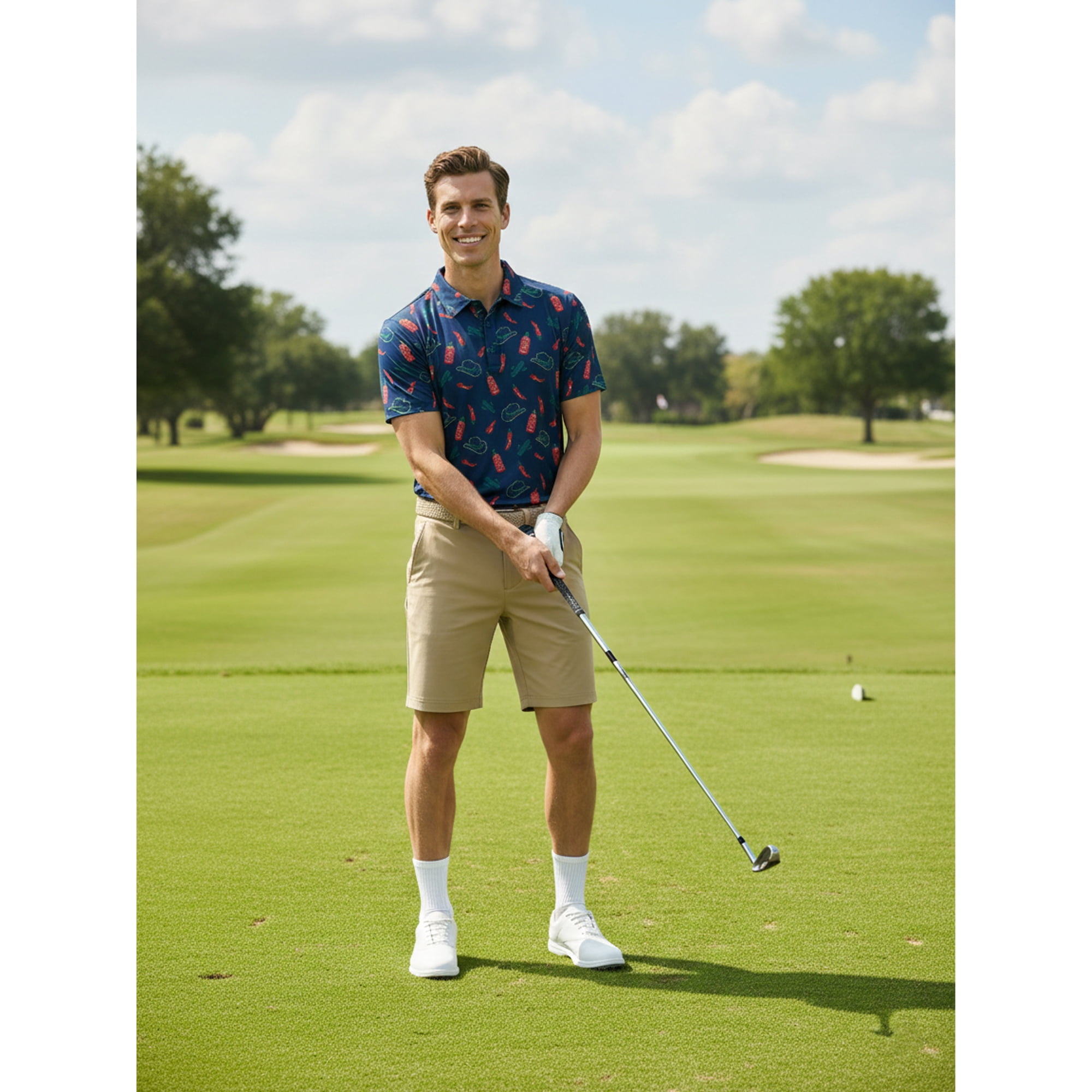 Birdie Bound Men' s & Big and Tall Golf Polo Shirts, Sizes XS-4XLT