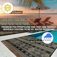 thumbnail image 4 of 5'x8' Outdoor Rugs, Yamaziot Waterproof Plastic Patio Rug, Reversible Outdoor Mats for RV Camping Picnic Garden Backyard Balcony Porch Beach, Black, 4 of 8