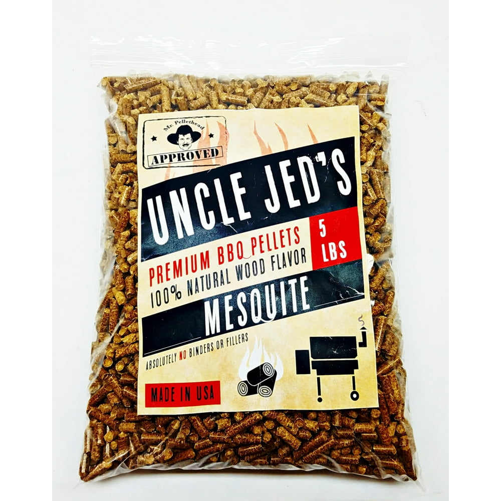 Mesquite BBQ Wood Pellets - Barbecue Grilling Pellets 5lb Bag, Wood ...