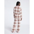 thumbnail image 3 of Joyspun Women's Long Sleeve Flannel Sleep Top and Pants Pajama Set, 2-Piece, Sizes XS-3X, 3 of 4
