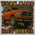 thumbnail image 3 of Work Hard Haul Harder Tank Top American Pickup Truck Offroad 4x4 USA Rugged Built For Power Performance Men's Top, 3 of 7