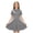 Grey-CRz8Q, variant on OJSFQUFP Girls Comfortable and Breathable Summer Dress Fashionable and Casual Solid Color Short Sleeved Dress