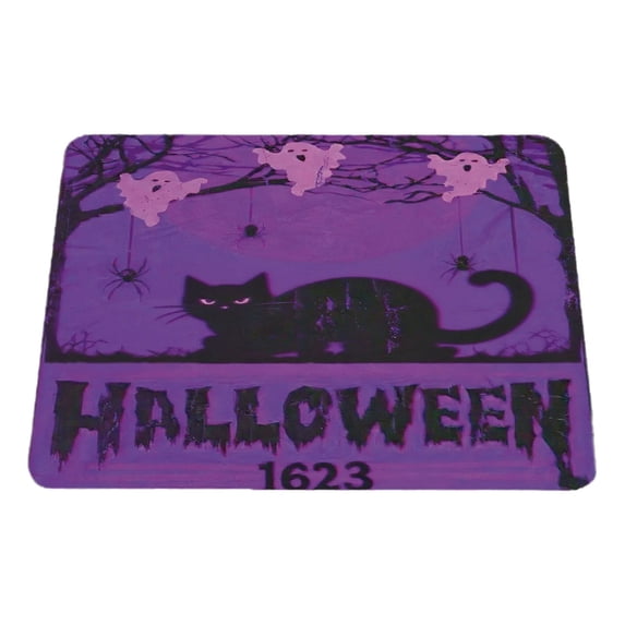 Kugisaki Halloween Decoration Door Mat Welcome Mat with Non-Slip Backing Durable Floor Mat for Front Door Outdoor Indoor