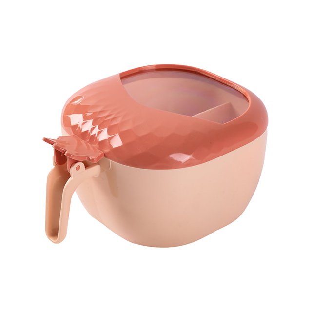 MesaSe Seasoning Box 4 Cells Multifunctional Plastic Condiment Storage Dispenser for Kitchen