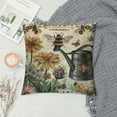 thumbnail image 2 of Creowell Queen Bee&nbsp;Throw Pillow Covers Jarding De Fleurs Decorative Pillow Rustic Farmhouse Pillow Case Butterfly&nbsp;Cushion Cover for Home Bedroom (Bee), 2 of 5