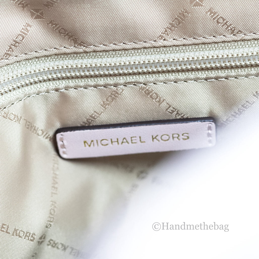 Michael Kors Emilia Large Powder Blush Signature PVC East West Tote Purse