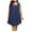 Navy, variant on FcBaudy Sleeveless Round-Neck Dress,Summer Dresses for Women,Womens Dresses Women's Spring/Summer Sleeveless Casual Tank Dress Loose Round-Neck Pleated Button Up Oversized Dress Women Dress