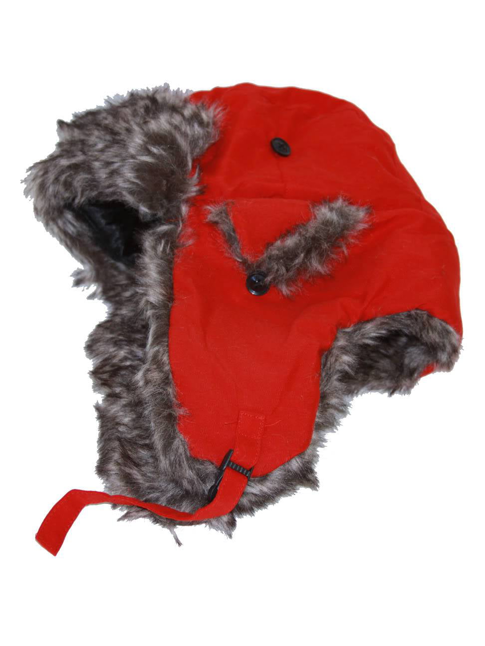 Ushanka Faux Fur Trapper Winter Flight Trooper Hat Cap - RED - Walmart.com