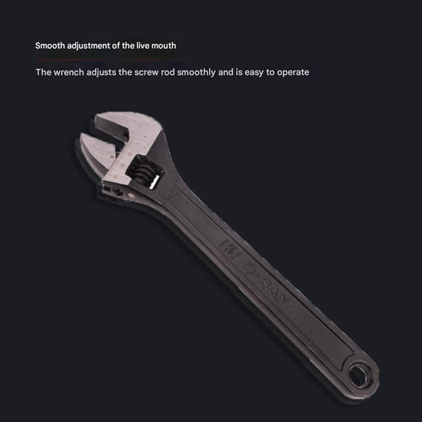 Llave inglesa ajustable de 10 pulgadas, llave inglesa de precisión grande