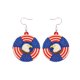 thumbnail image 2 of Independence Day Theme Party Earrings Holiday Party Dress Up Ambiance Jewelry Pentagram Bow Hanging Ring, 2 of 6