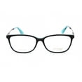 thumbnail image 2 of Emozioni 4044 Full Rim Rectangular Black Turquoise Palladium Eyeglasses, 2 of 5