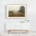 thumbnail image 5 of Foggy Beal Island 03 - Beals Maine Photography Rural Landscape Rustic Farmhouse Scenic Coastal Oak Framed Wall Art Print 5 x 7 inches, 5 of 6