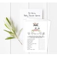 thumbnail image 2 of Inkdotpot If The Price Is Right Baby Shower Game Card Of 50 Gender Neutral Floral Raccoon Baby Shower Party Idea, 2 of 5