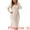 Apricot, variant on DARING DIVA Plus Size Round Neck Long Sleeve Ribbed Knit Midi Dress 1X Apricot