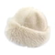 thumbnail image 1 of Sombrero cosaco para mujer, sombrero de cubo, sombrero de felpa de invierno para viajes, esquí, camping, al aire libre. Beige, 1 of 8