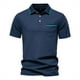 thumbnail image 4 of Camisa de manga corta entallada para hombre: con cuello, poliéster, primavera/verano, pantalones/pantalones cortos a juego, tallas S-XXL (busto 104-123 cm), 4 of 5
