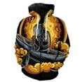 thumbnail image 4 of Sudadera con capucha y cremallera con estampado 3D de astronauta de dibujos animados para hombre, sudaderas informales de gran tamaño, ropa de calle, chaqueta, chándal, 4 of 5