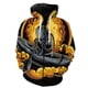 thumbnail image 4 of Sudadera con capucha y cremallera con estampado 3D de astronauta de dibujos animados para hombre, sudaderas informales de gran tamaño, ropa de calle, chaqueta, chándal, 4 of 5