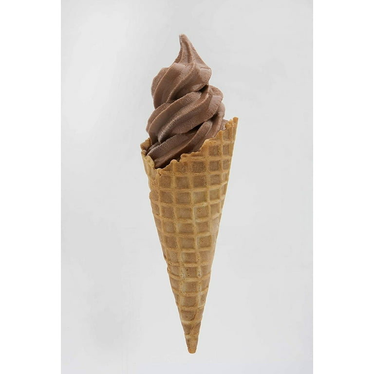 Frostline Chocolate Soft Serve Ice Cream Mix Lactose Free 6 lbs Includes 12pk Waffle Cones Rainbow Sprinkles
