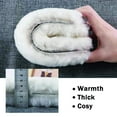 thumbnail image 4 of 2 Pairs Genuine Thick Sheepskin Fleece Insoles for Women, Premium Warm Fluffy Wool Replacement Cozy Breathable Inner Soles for Shoes Boots Slippers Women Size 9 M US WOMEN, 4 of 8