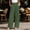 Army Green, variant on Women's High Waist Wide Leg Dress Pants, Double Button & Pleated Design, Casual Work Trousers with Pockets Army Green M
