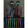 thumbnail image 2 of Corbata de hombre con luz LED, suministros para DJ, bailes, discotecas, bodas, día de San Valentín, cumpleaños, decoración, disfraces, bar, KTV, 2 of 5